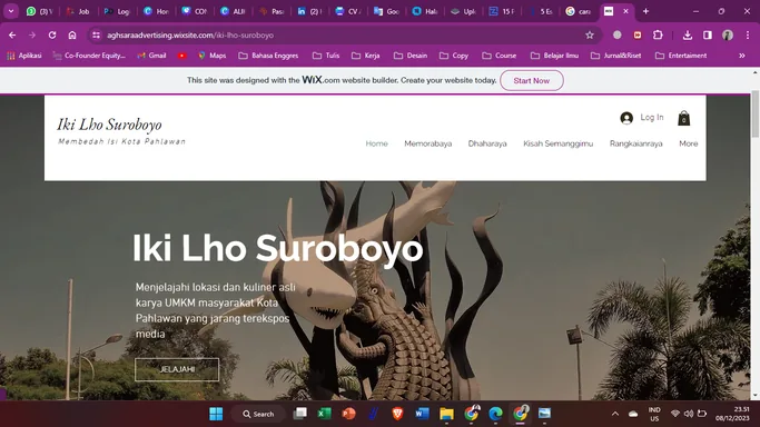 Homepage of the Iki Lho Suroboyo website