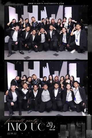 Photobooth strip of the International Medical Olympiad committee