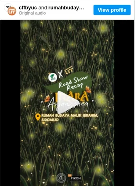 Instagram reel promoting the Inara road show